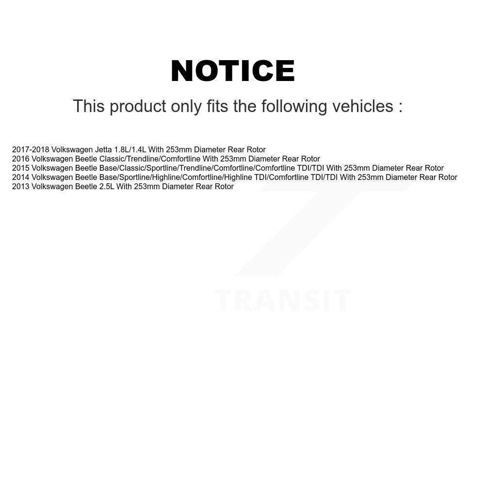 [Avant + Arrière] Kit de disque (percé rainuré revêtu) et plaquette (semi-métallique) de frein pour Volkswagen Jetta Beetle KDS-100279