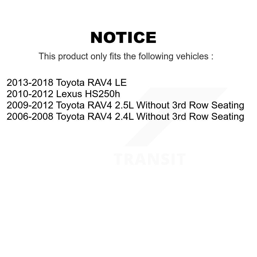 [Avant + Arrière] Kit de disque (percé rainuré revêtu) et plaquette (semi-métallique) de frein pour Toyota RAV4 Lexus HS250h KDS-100286