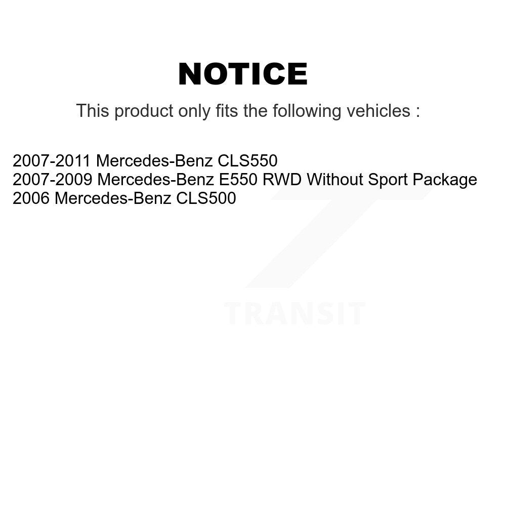 [Avant + Arrière] Kit de disque (percé rainuré revêtu) et plaquette (semi-métallique) de frein pour Mercedes-Benz CLS550 CLS500 E550 KDS-100293