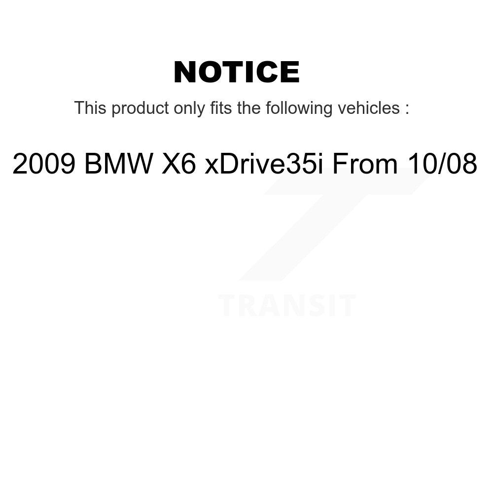 [Avant + Arrière] Kit de disque (percé rainuré revêtu) et plaquette (semi-métallique) de frein pour 2009 BMW X6 xDrive35i From 10 08 KDS-100302