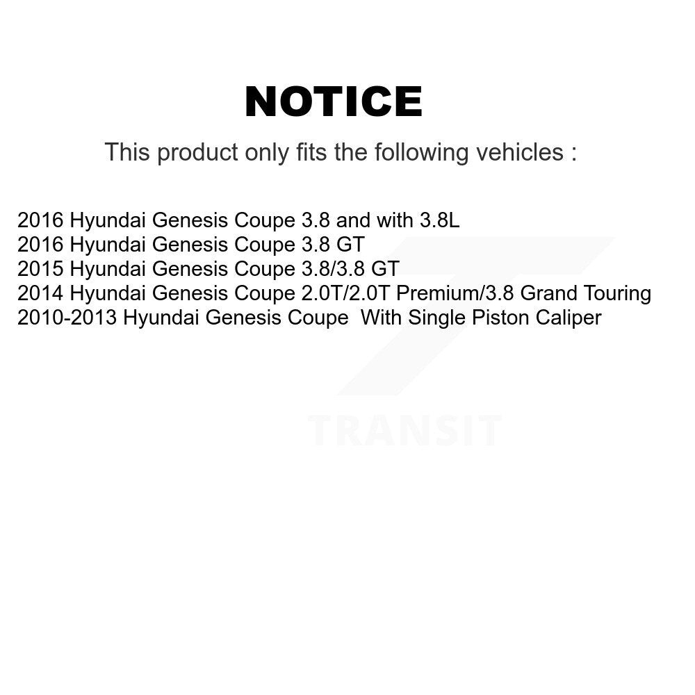 [Avant + Arrière] Kit de disque (percé rainuré revêtu) et plaquette (semi-métallique) de frein pour Hyundai Genesis Coupe KDS-100326