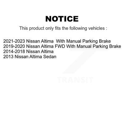 [Avant + Arrière] Kit de disque (percé rainuré revêtu) et plaquette (semi-métallique) de frein pour Nissan Altima KDS-100370