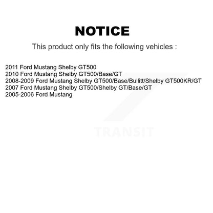 [Arrière] Kit de disque (percé rainuré revêtu) et plaquette (semi-métallique) de frein pour Ford Mustang KDS-100395
