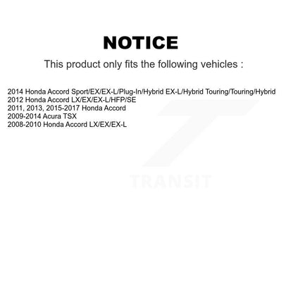 [Arrière] Kit de disque (percé rainuré revêtu) et plaquette (semi-métallique) de frein pour Honda Accord Acura TSX KDS-100450