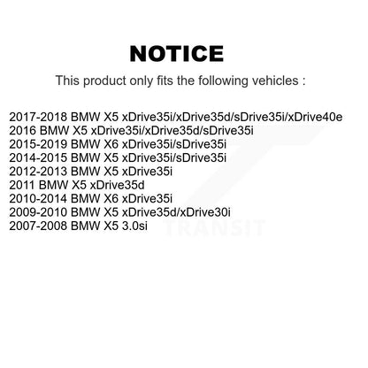 [Arrière] Kit de disque (percé rainuré revêtu) et plaquette (semi-métallique) de frein pour BMW X5 X6 KDS-100454