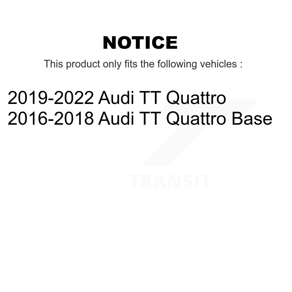 [Avant + Arrière] Kit de disque (percé rainuré revêtu) et plaquette (semi-métallique) de frein pour Audi TT Quattro KDS-100528