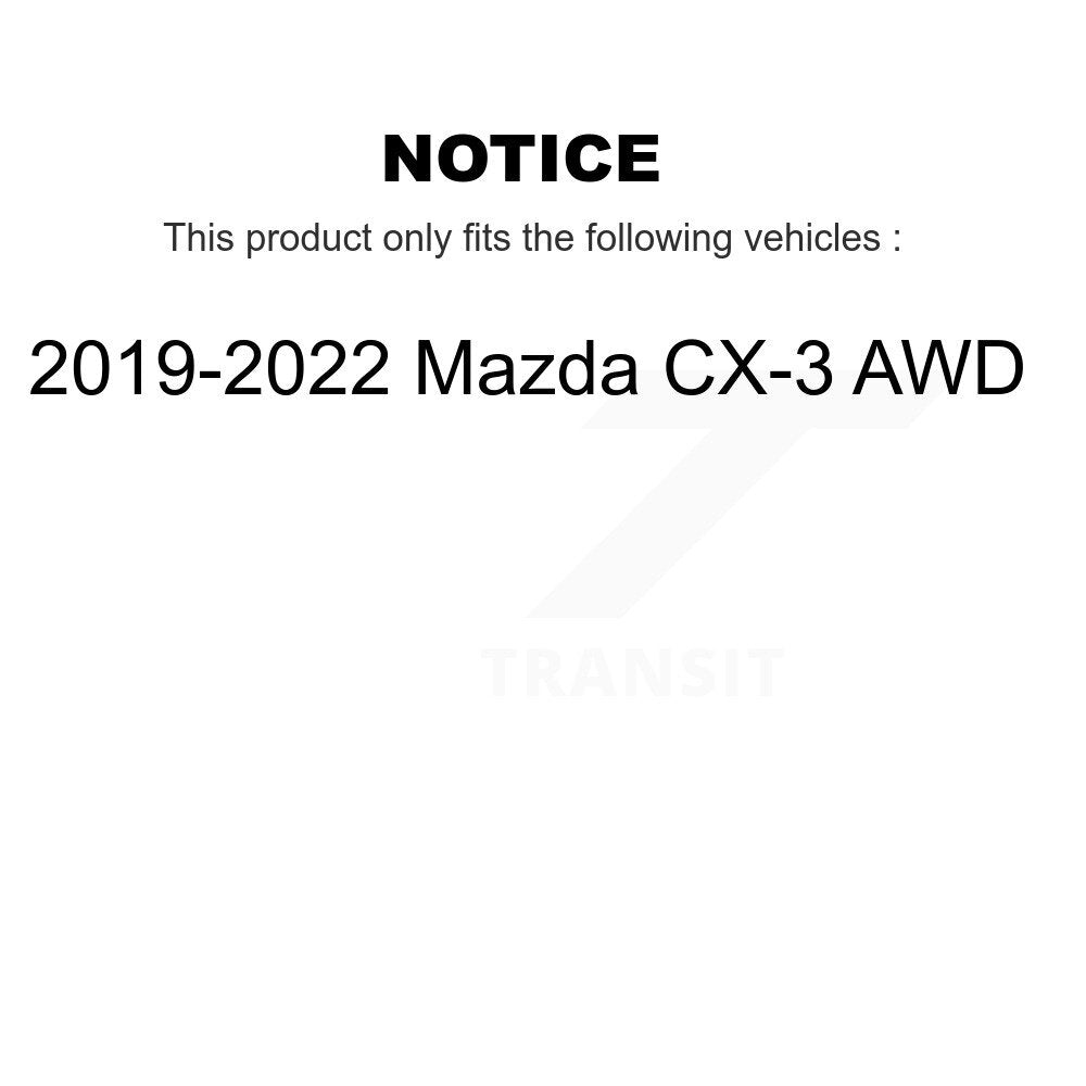 [Avant + Arrière] Kit de disque (percé rainuré revêtu) et plaquette (semi-métallique) de frein pour 2019-2021 Mazda CX-3 AWD KDS-100540