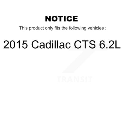 [Arrière] Kit de disque (percé rainuré revêtu) et plaquette (semi-métallique) de frein pour 2015 Cadillac CTS 6.2L KDS-100648