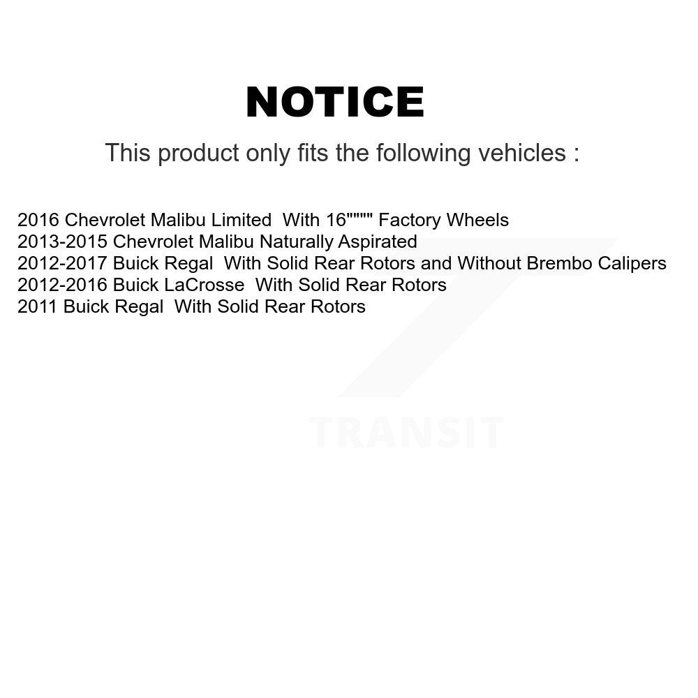 [Avant] Kit de disque (percé rainuré revêtu) et plaquette (semi-métallique) de frein pour Chevrolet Malibu Buick LaCrosse Regal Limited KDS-100663