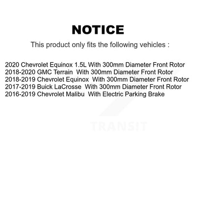 [Avant + Arrière] Kit de disque (percé rainuré revêtu) et plaquette (semi-métallique) de frein pour Chevrolet Equinox Malibu GMC Terrain Buick LaCrosse KDS-100707
