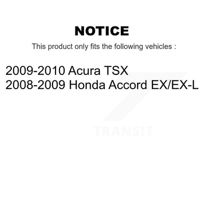 [Avant + Arrière] Kit de disque (percé rainuré revêtu) et plaquette (semi-métallique) de frein pour Honda Accord Acura TSX KDS-100717