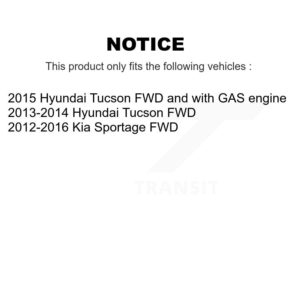 [Avant + Arrière] Kit de disque (percé rainuré revêtu) et plaquette (semi-métallique) de frein pour Kia Sportage Hyundai Tucson KDS-100731