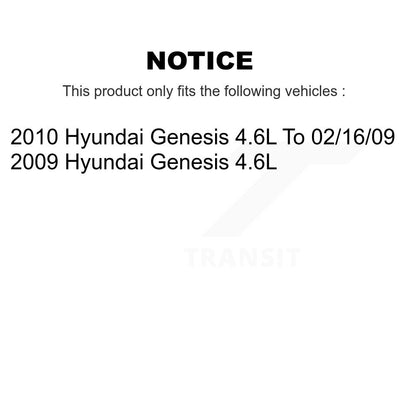 [Avant + Arrière] Kit de disque (percé rainuré revêtu) et plaquette (semi-métallique) de frein pour Hyundai Genesis 4.6L KDS-100742