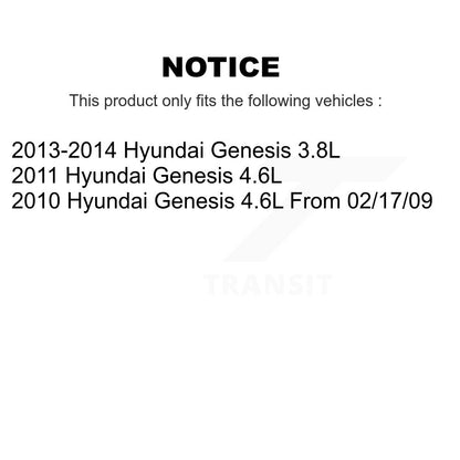 [Avant + Arrière] Kit de disque (percé rainuré revêtu) et plaquette (semi-métallique) de frein pour Hyundai Genesis KDS-100743