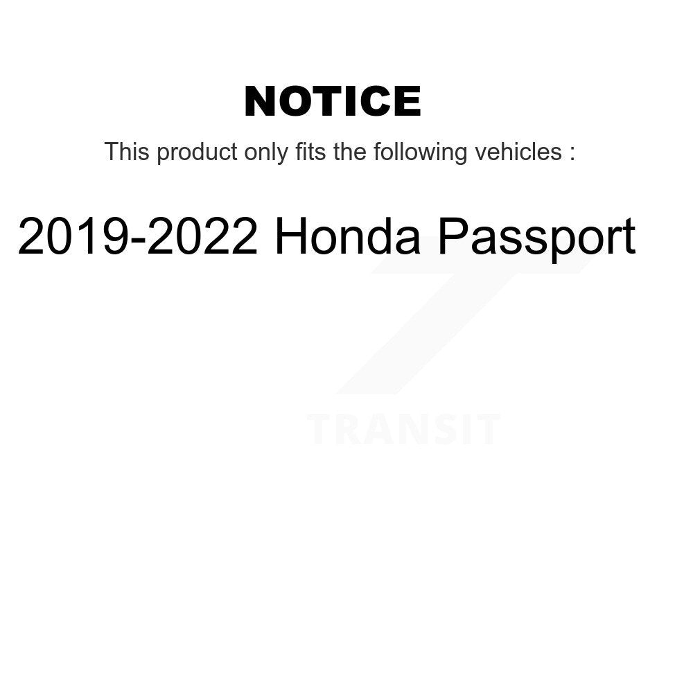 [Avant + Arrière] Kit de disque (percé rainuré revêtu) et plaquette (semi-métallique) de frein pour 2019-2022 Honda Passport KDS-100769