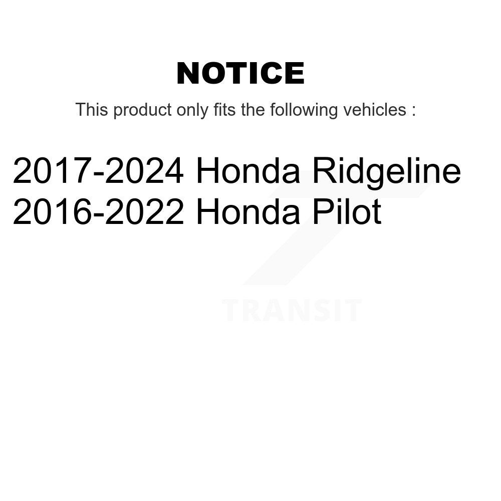 [Avant + Arrière] Kit de disque (percé rainuré revêtu) et plaquette (semi-métallique) de frein pour Honda Pilot Ridgeline KDS-100770