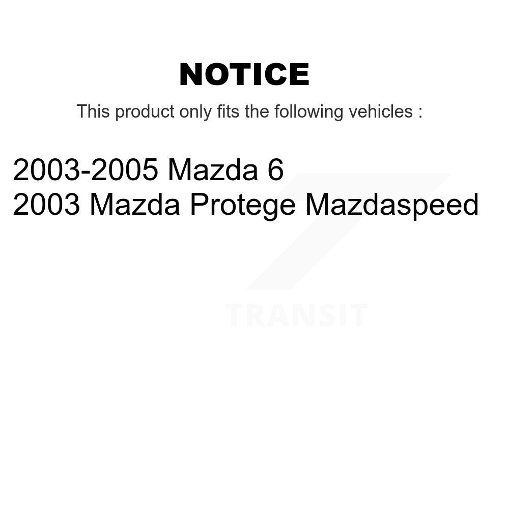 [Arrière] Kit de disque (percé rainuré revêtu) et plaquette (semi-métallique) de frein pour Mazda 6 Protege KDS-100795