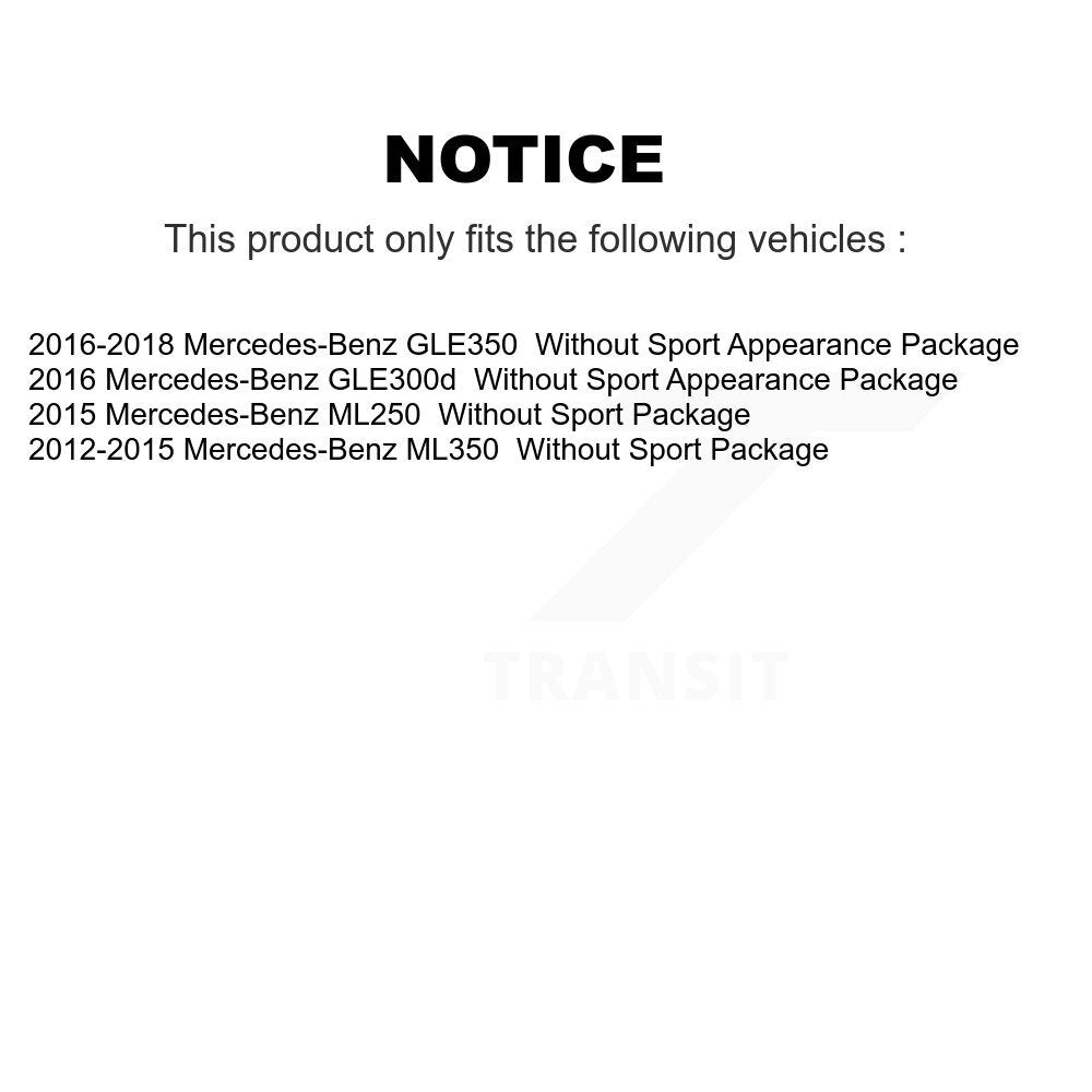 [Arrière] Kit de disque (percé rainuré revêtu) et plaquette (semi-métallique) de frein pour Mercedes-Benz ML350 GLE350 ML250 GLE300d KDS-100820