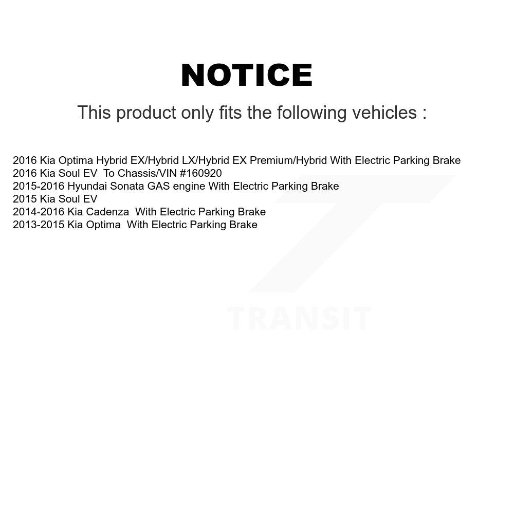 [Arrière] Kit de disque (percé rainuré revêtu) et plaquette (semi-métallique) de frein pour Kia Optima Hyundai Sonata Cadenza Soul EV KDS-100822