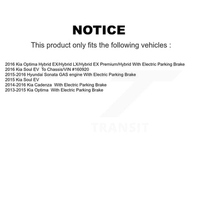 [Arrière] Kit de disque (percé rainuré revêtu) et plaquette (semi-métallique) de frein pour Kia Optima Hyundai Sonata Cadenza Soul EV KDS-100822