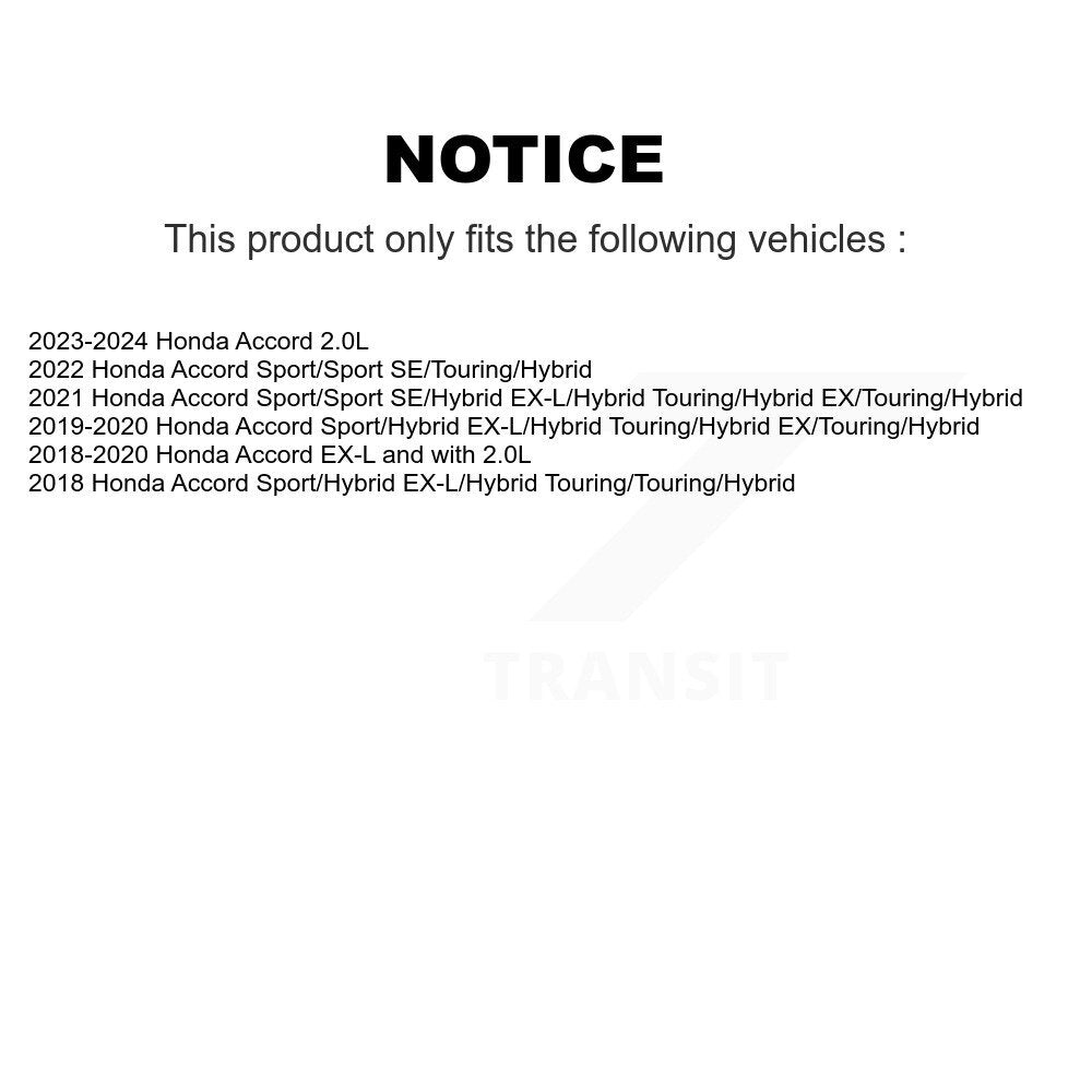 [Avant et Arrière] Disque et plaquette de frein pour Honda Accord KDS-100983