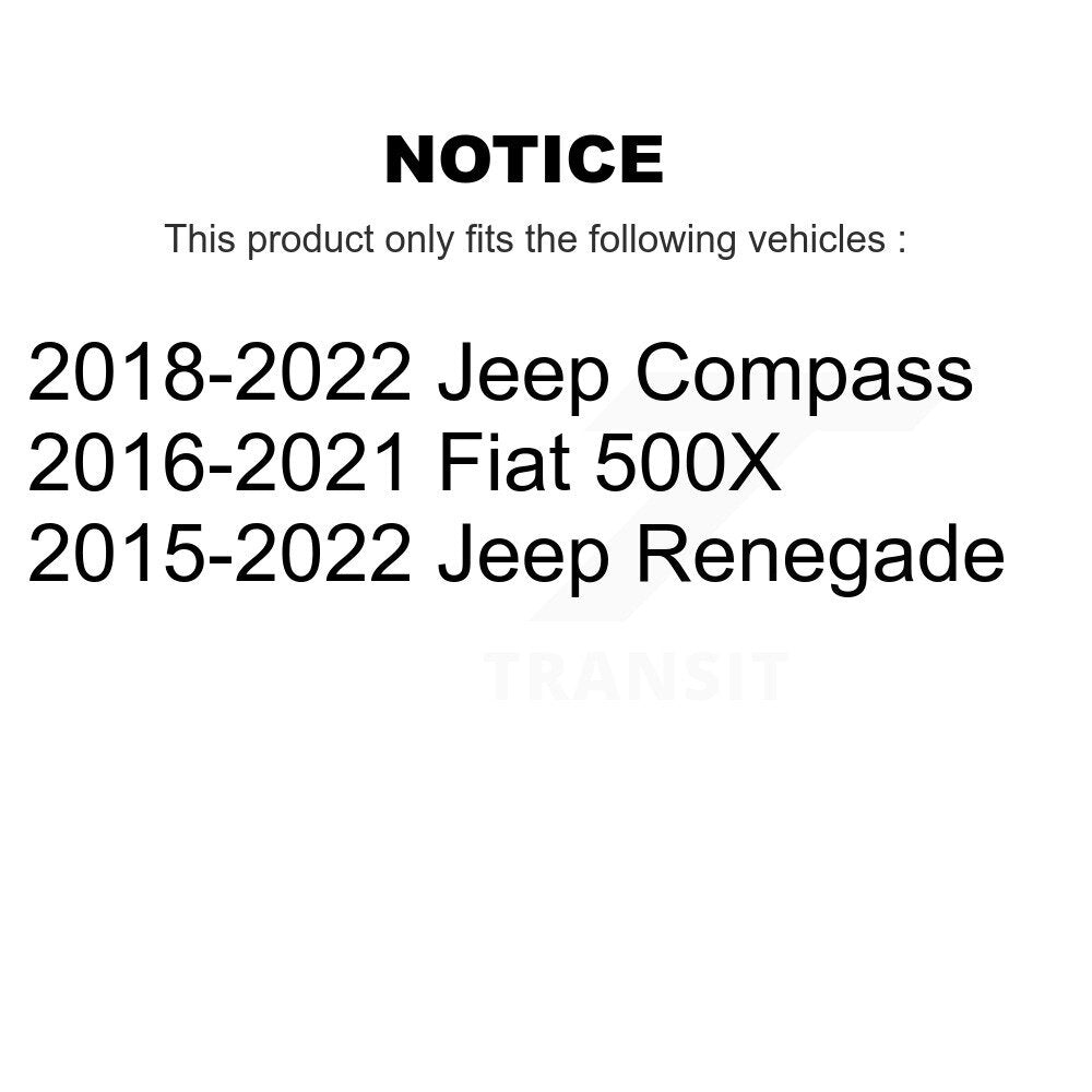 [Avant] Disque et plaquette de frein pour Jeep Compass Renegade Fiat 500X KDS-101033