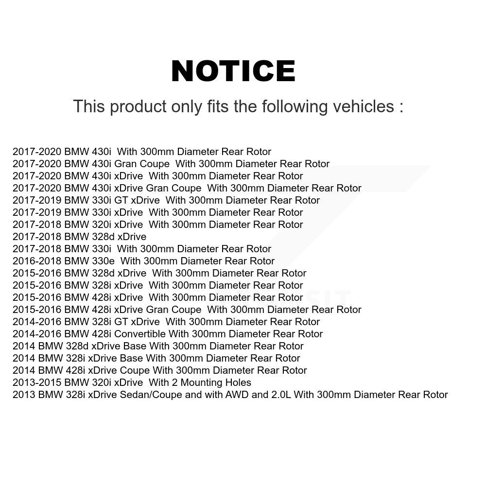 [Arrière] Disque et plaquette de frein pour BMW 328i 330i KDS-101247