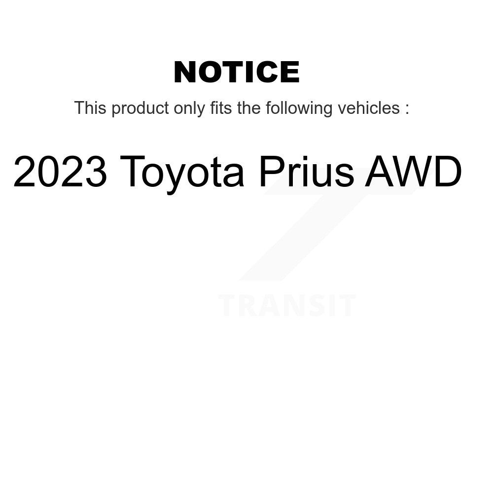 [Avant et Arrière] Disque et plaquette de frein pour 2023 Toyota Prius AWD KDS-101569