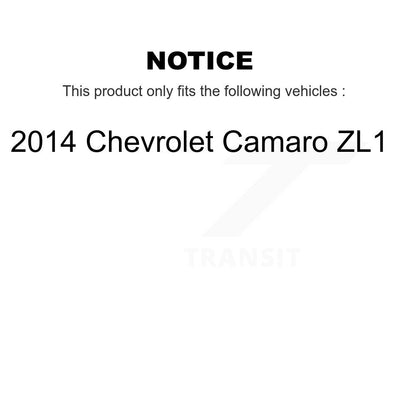 [Avant] Kit de disque (percé rainuré revêtu) et plaquette (céramique) de frein pour 2014 Chevrolet Camaro ZL1 KDT-100009