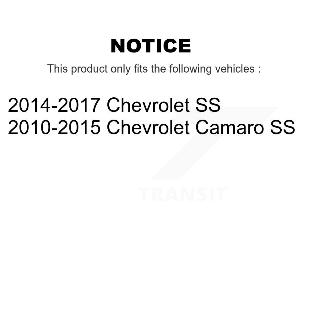 [Avant] Kit de disque (percé rainuré revêtu) et plaquette (céramique) de frein pour Chevrolet Camaro SS KDT-100010