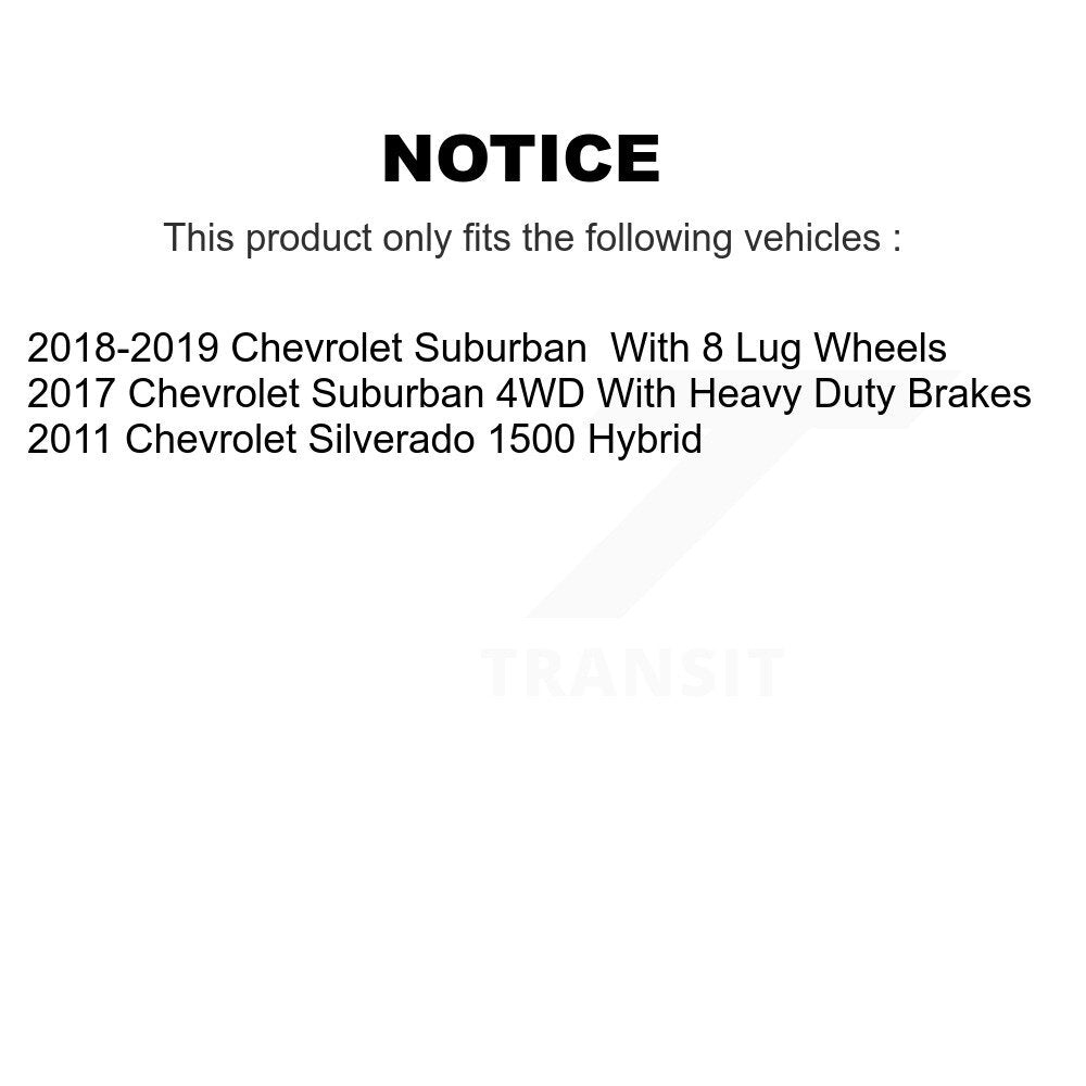 [Avant] Kit de disque (percé rainuré revêtu) et plaquette (céramique) de frein pour Chevrolet Silverado 1500 Suburban KDT-100013