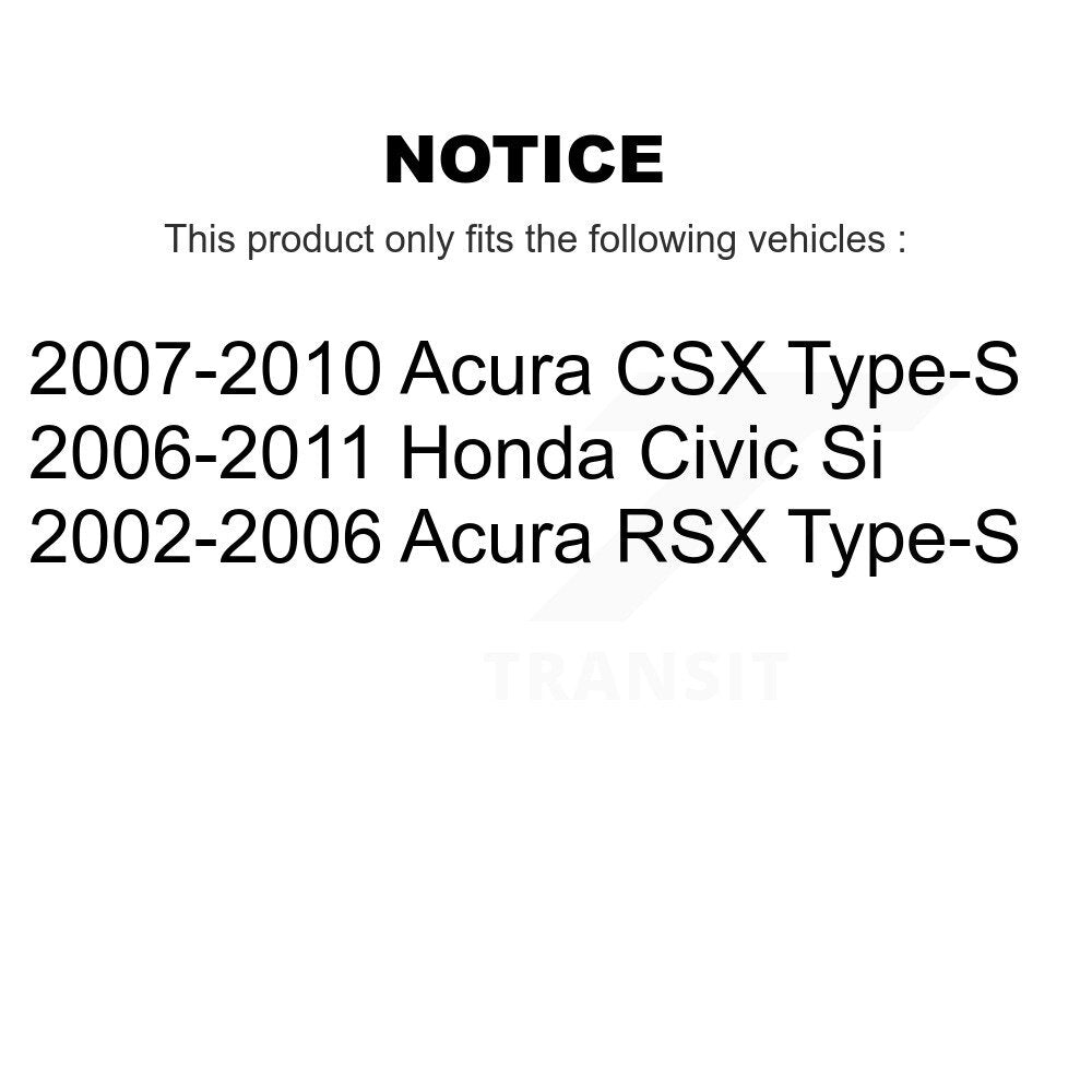 [Avant] Kit de disque (percé rainuré revêtu) et plaquette (céramique) de frein pour Honda Civic Acura RSX CSX KDT-100070