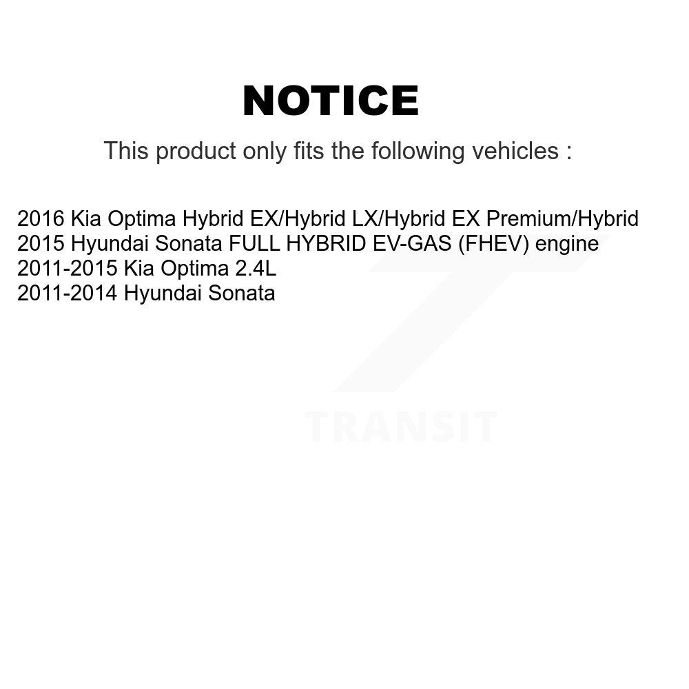 [Avant] Kit de disque (percé rainuré revêtu) et plaquette (céramique) de frein pour Hyundai Sonata Kia Optima KDT-100089