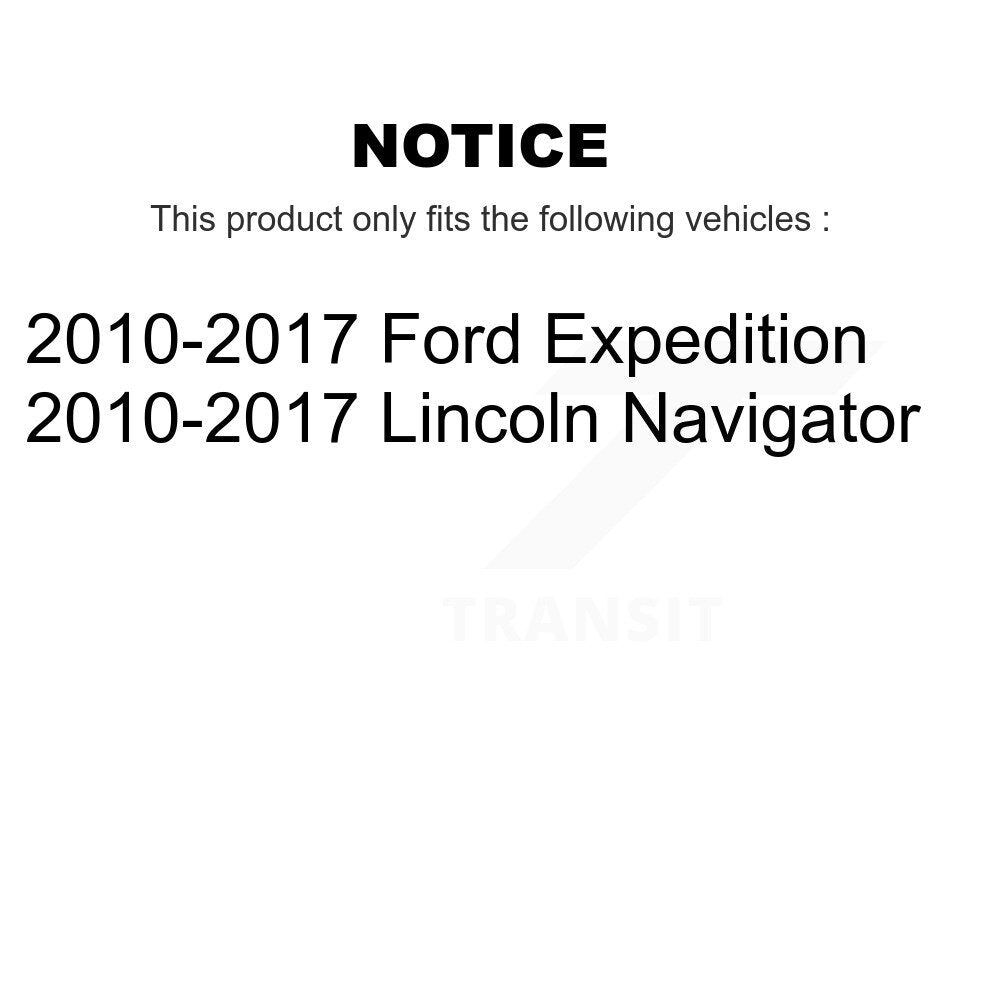 [Avant + Arrière] Kit de disque (percé rainuré revêtu) et plaquette (céramique) de frein pour 2010-2017 Ford Expedition Lincoln Navigator KDT-100226