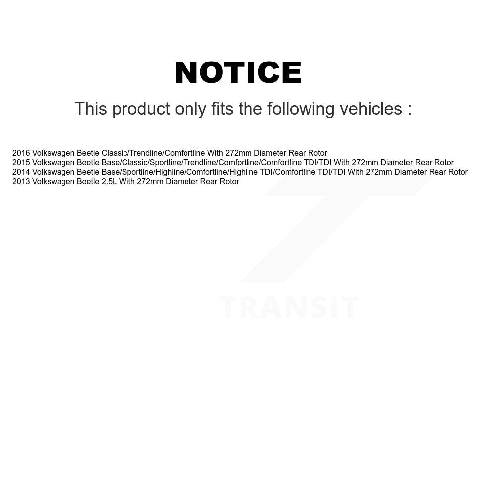 [Avant + Arrière] Kit de disque (percé rainuré revêtu) et plaquette (céramique) de frein pour Volkswagen Beetle KDT-100308