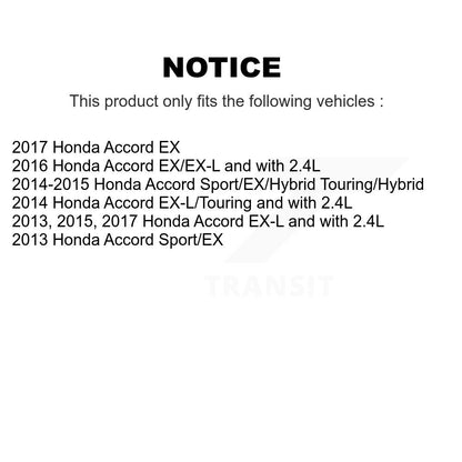 [Avant + Arrière] Kit de disque (percé rainuré revêtu) et plaquette (céramique) de frein pour Honda Accord KDT-100395