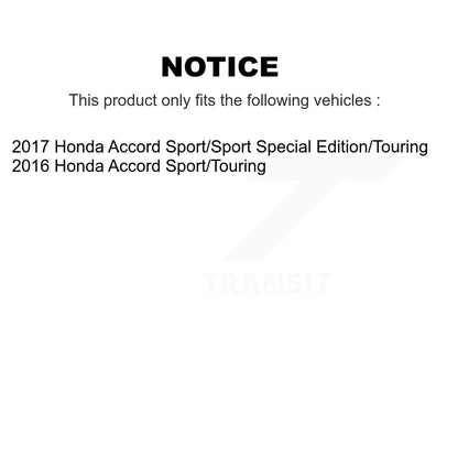 [Avant + Arrière] Kit de disque (percé rainuré revêtu) et plaquette (céramique) de frein pour Honda Accord KDT-100421