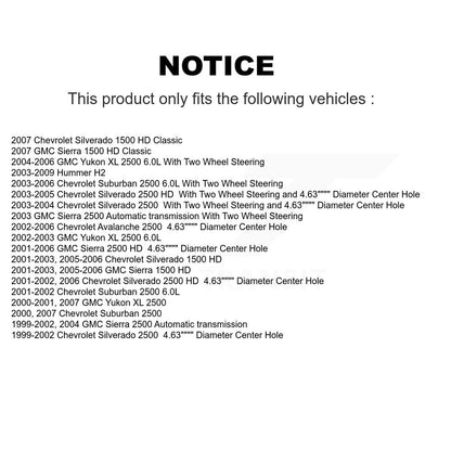 [Arrière] Kit de disque (percé rainuré revêtu) et plaquette (céramique) de frein pour Chevrolet Silverado 2500 HD GMC Sierra Hummer H2 1500 Suburban Yukon XL Avalanche Classic KDT-100426