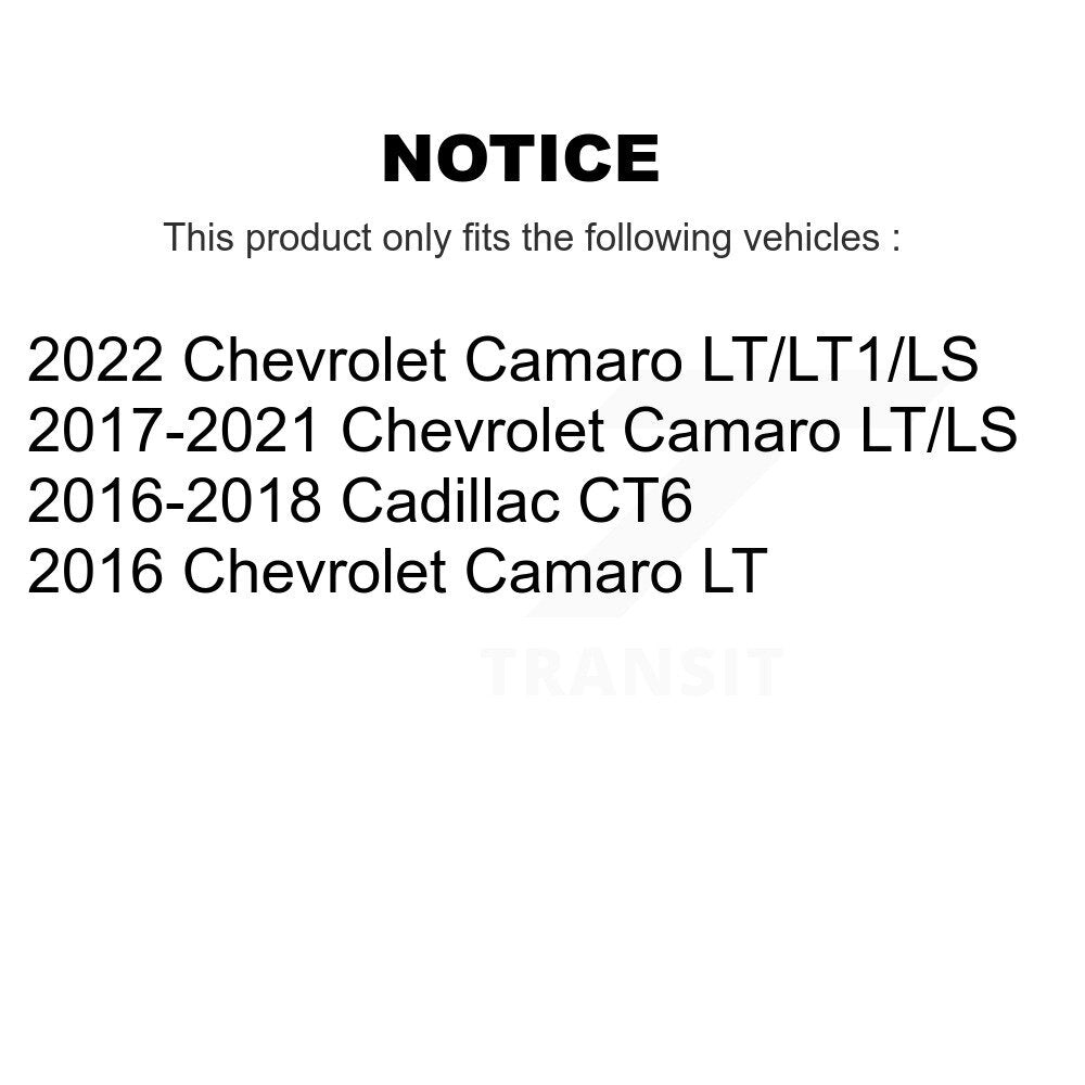 [Arrière] Kit de disque (percé rainuré revêtu) et plaquette (céramique) de frein pour Chevrolet Camaro Cadillac CT6 KDT-100440