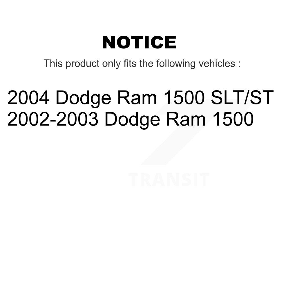 [Arrière] Kit de disque (percé rainuré revêtu) et plaquette (céramique) de frein pour Dodge Ram 1500 KDT-100471