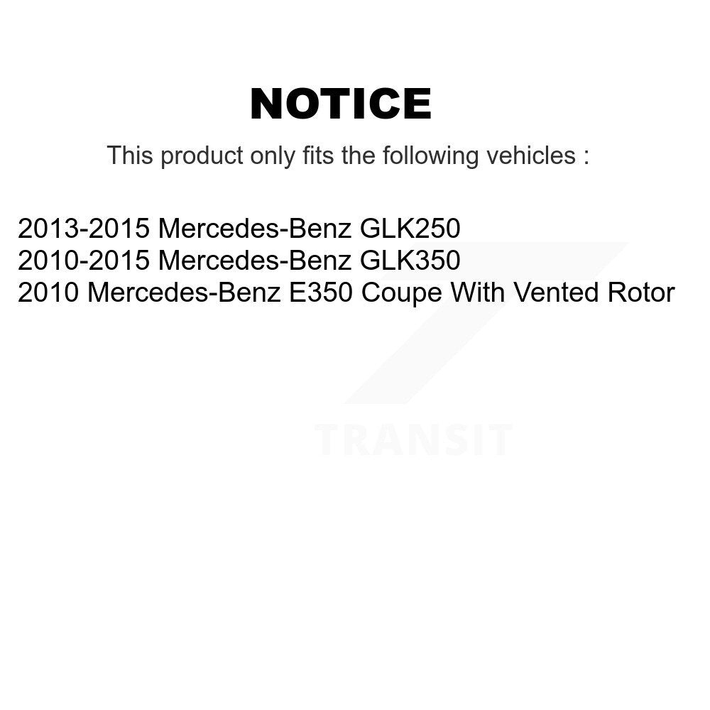 [Arrière] Kit de disque (percé rainuré revêtu) et plaquette (céramique) de frein pour Mercedes-Benz GLK350 E350 GLK250 KDT-100494