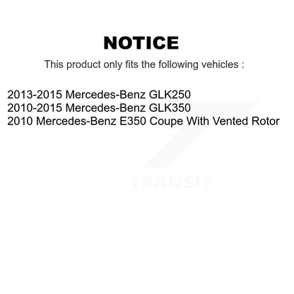 [Arrière] Kit de disque (percé rainuré revêtu) et plaquette (céramique) de frein pour Mercedes-Benz GLK350 E350 GLK250 KDT-100494