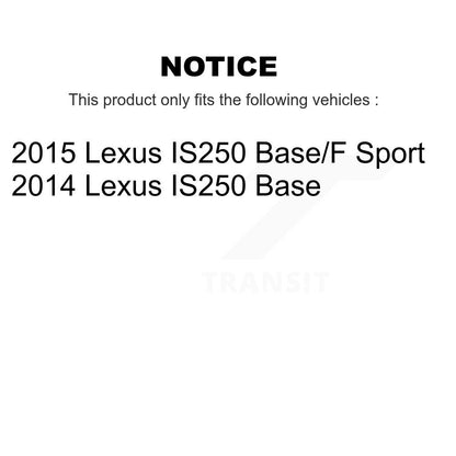 [Arrière] Kit de disque (percé rainuré revêtu) et plaquette (céramique) de frein pour Lexus IS250 KDT-100505