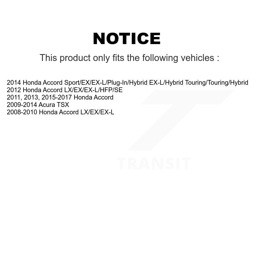 [Arrière] Kit de disque (percé rainuré revêtu) et plaquette (céramique) de frein pour Honda Accord Acura TSX KDT-100507