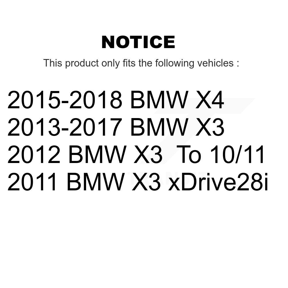 [Arrière] Kit de disque (percé rainuré revêtu) et plaquette (céramique) de frein pour BMW X3 X4 KDT-100540