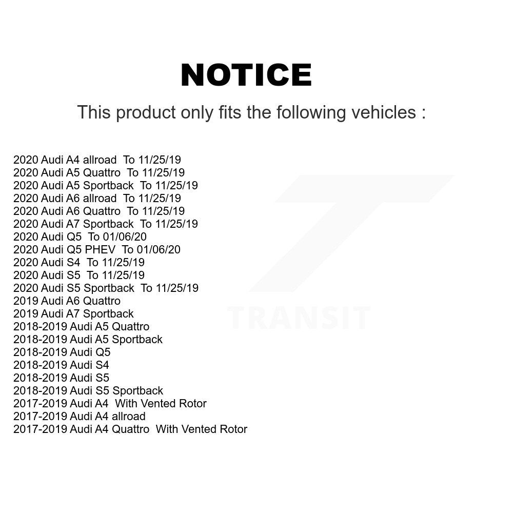 [Arrière] Kit de disque (percé rainuré revêtu) et plaquette (céramique) de frein pour Audi Q5 A4 A5 Quattro A6 S5 S4 Sportback allroad PHEV KDT-100578