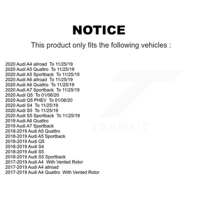 [Arrière] Kit de disque (percé rainuré revêtu) et plaquette (céramique) de frein pour Audi Q5 A4 A5 Quattro A6 S5 S4 Sportback allroad PHEV KDT-100578