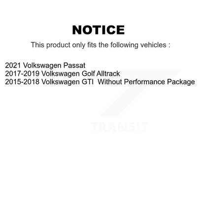 [Avant + Arrière] Kit de disque (percé rainuré revêtu) et plaquette (céramique) de frein pour Volkswagen GTI Golf Alltrack Passat KDT-100595