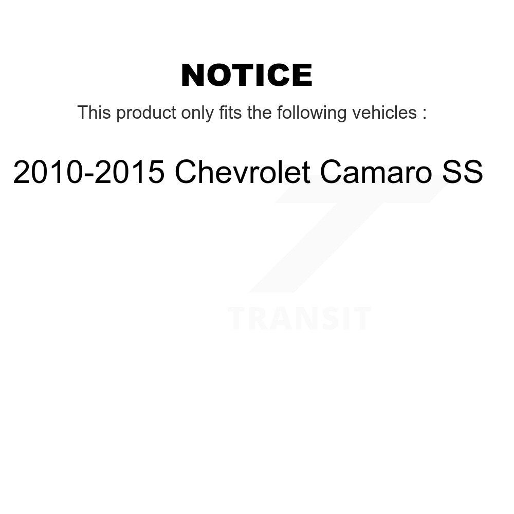 [Avant + Arrière] Kit de disque (percé rainuré revêtu) et plaquette (céramique) de frein pour 2010-2015 Chevrolet Camaro SS KDT-100658