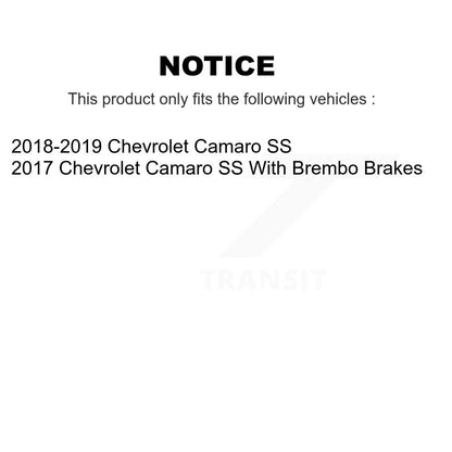 [Arrière] Kit de disque (percé rainuré revêtu) et plaquette (céramique) de frein pour Chevrolet Camaro SS KDT-100718